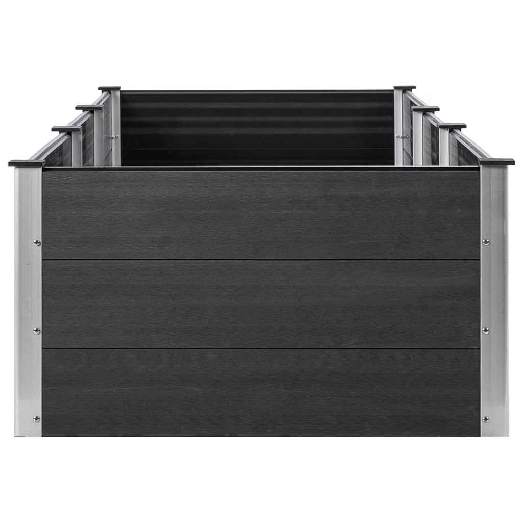 Garden Raised Bed Grey 300x100x54 cm WPC