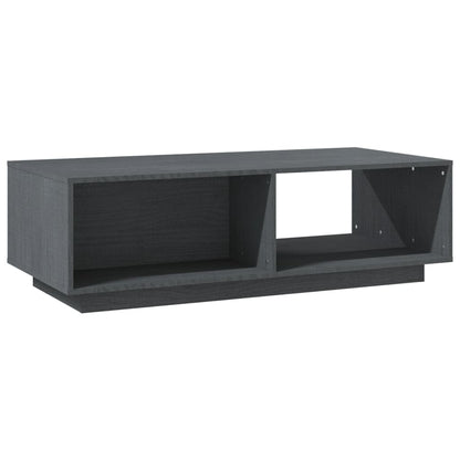 Coffee Table Grey 110x50x33.5 cm Solid Pinewood