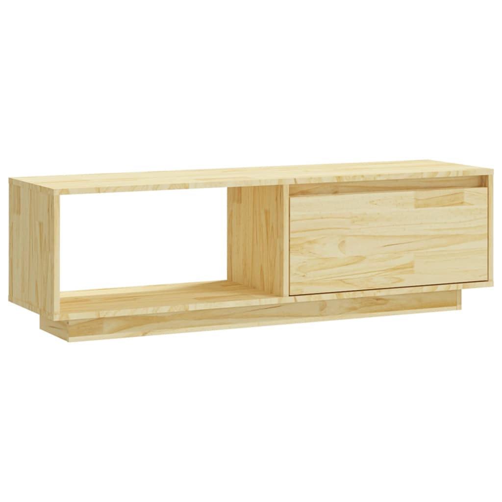 TV Cabinet 110x30x33.5 cm Solid Pinewood