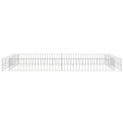 Gabion Raised Bed Galvanised Steel 200x100x20 cm