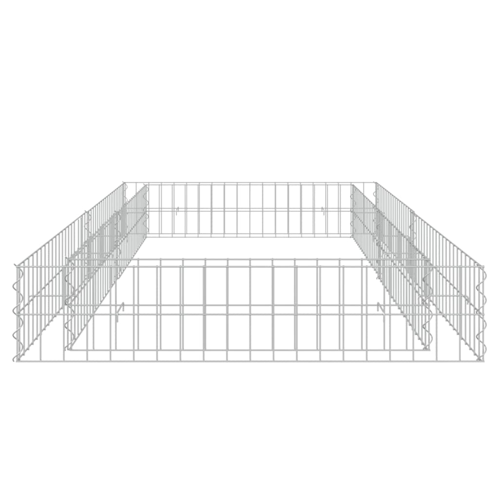Gabion Raised Bed Galvanised Steel 200x100x20 cm