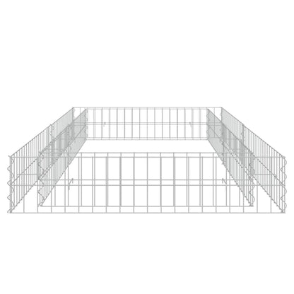 Gabion Raised Bed Galvanised Steel 200x100x20 cm