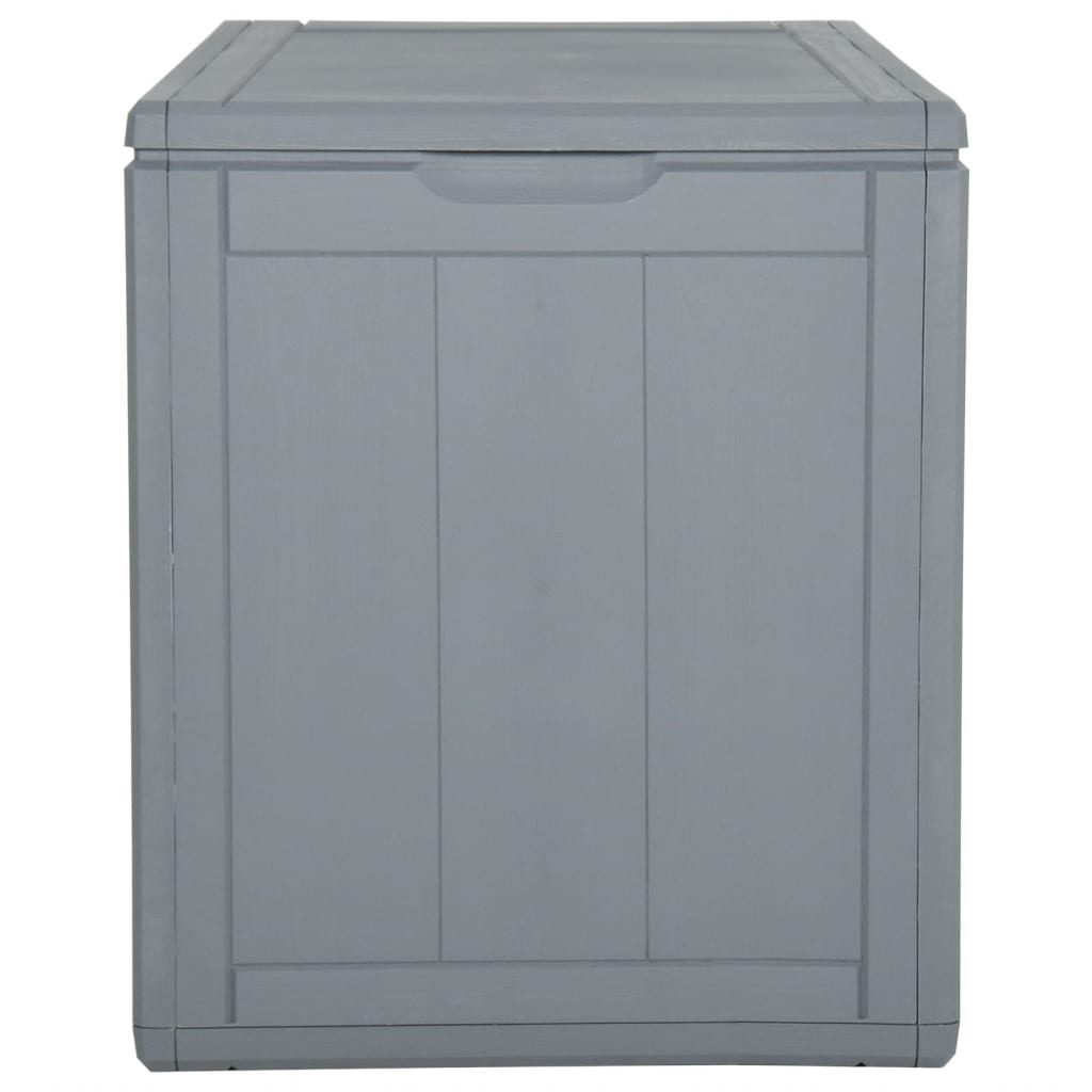 Garden Storage Box 90L Grey PP Rattan