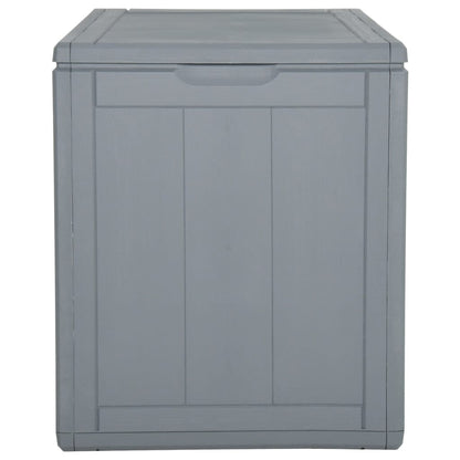 Garden Storage Box 90L Grey PP Rattan