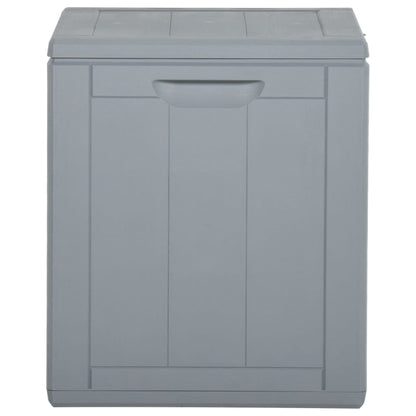 Garden Storage Box 90L Grey PP Rattan