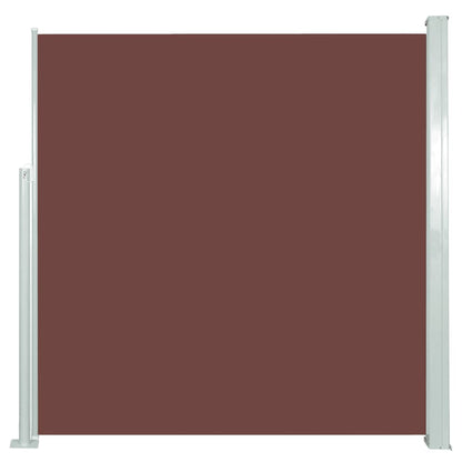 Patio Retractable Side Awning 140x300 cm Brown