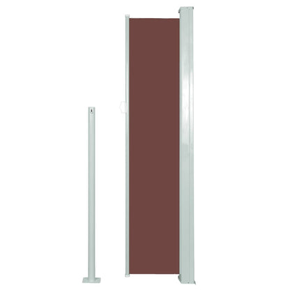 Patio Retractable Side Awning 140x300 cm Brown