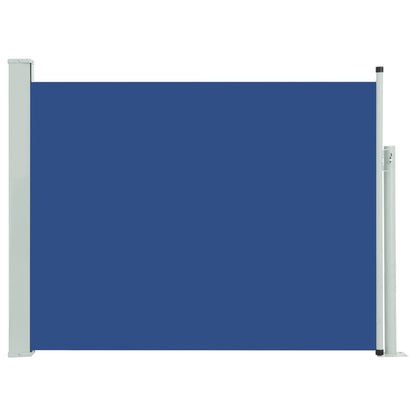 Patio Retractable Side Awning 140x500 cm Blue