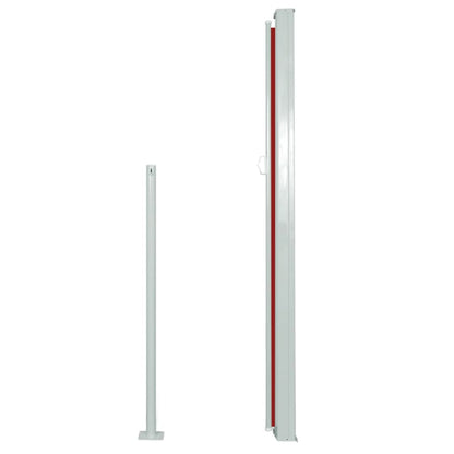 Patio Retractable Side Awning 160x500 cm Red