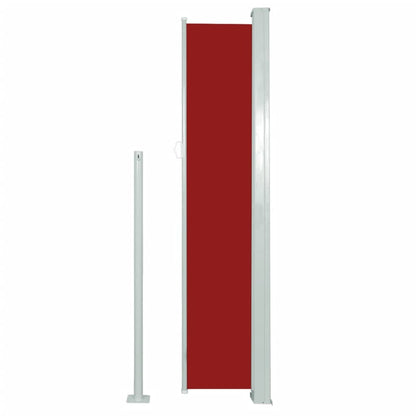 Patio Retractable Side Awning 160x500 cm Red