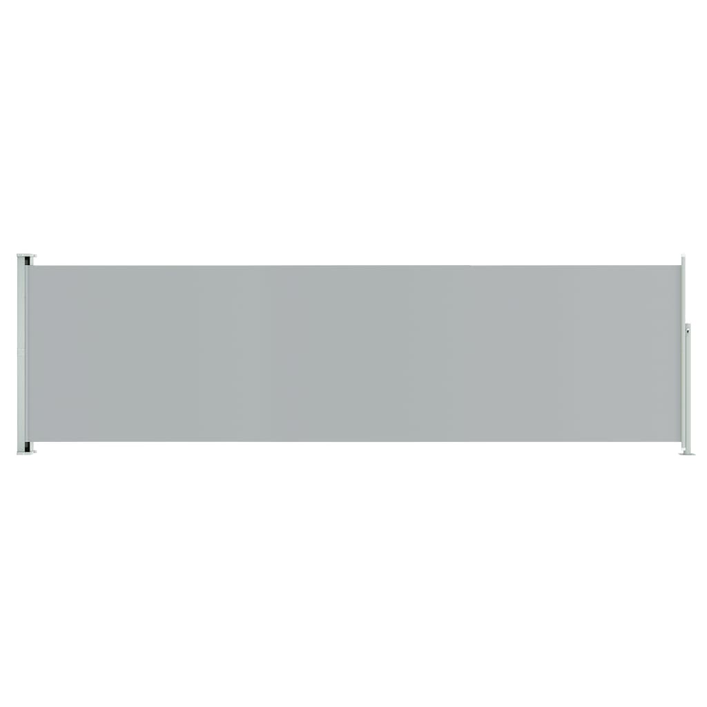 Patio Retractable Side Awning 180x600 cm Grey