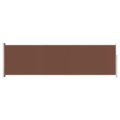 Patio Retractable Side Awning 180x600 cm Brown