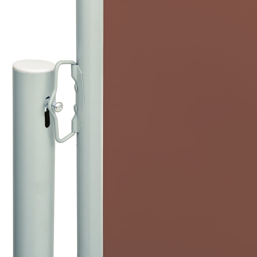 Patio Retractable Side Awning 180x600 cm Brown