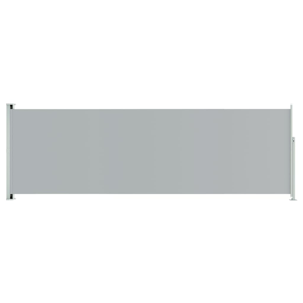 Patio Retractable Side Awning 200x600 cm Grey