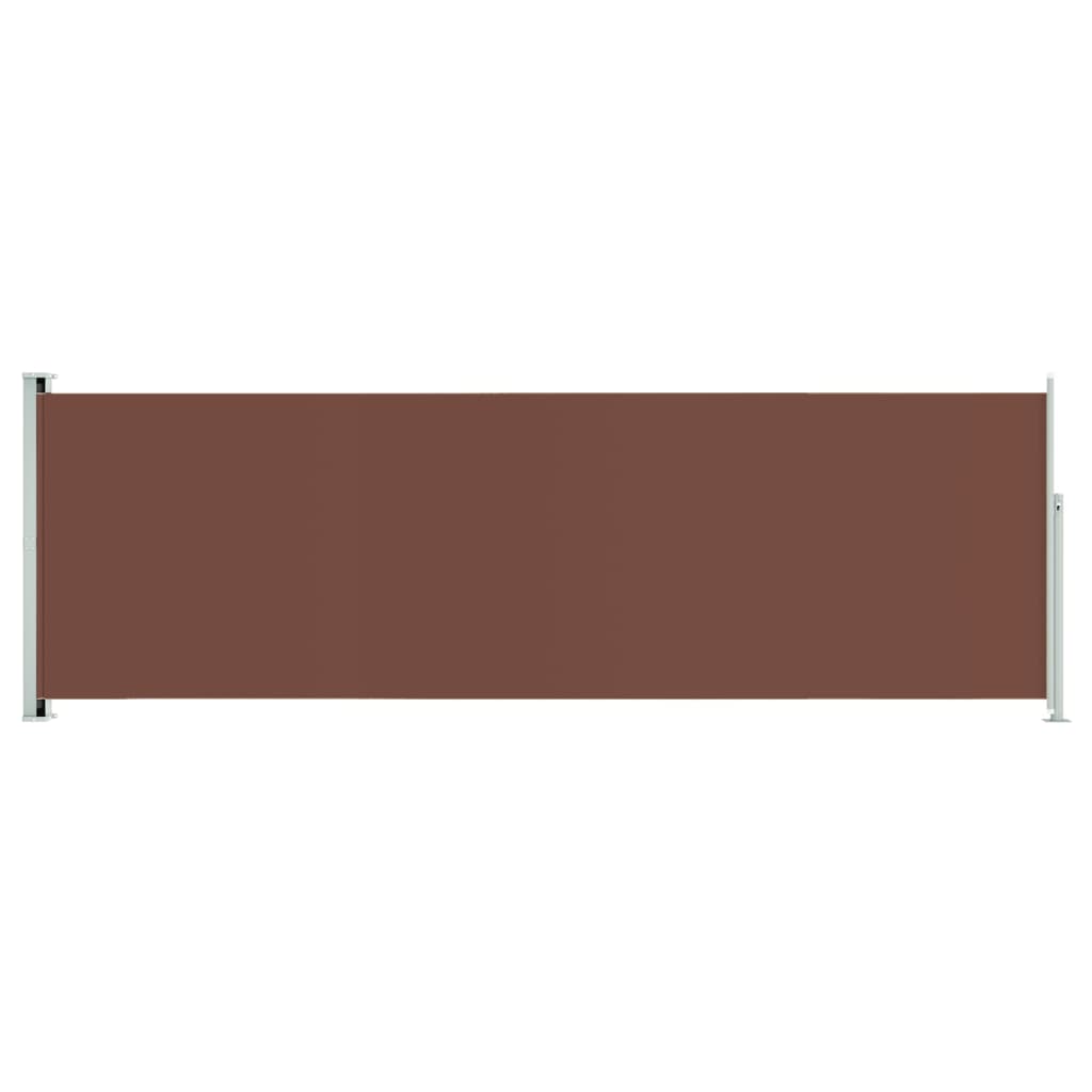 Patio Retractable Side Awning 200x600 cm Brown