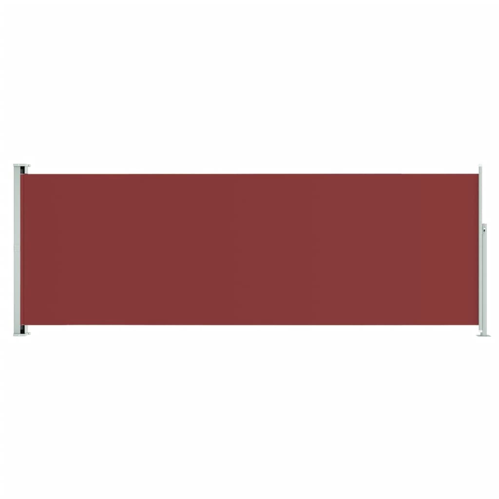 Patio Retractable Side Awning 220x600 cm Red