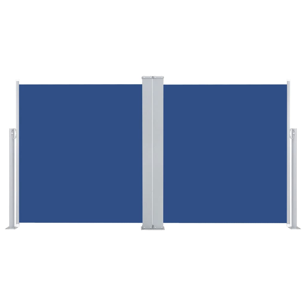 Retractable Side Awning Blue 160x600 cm