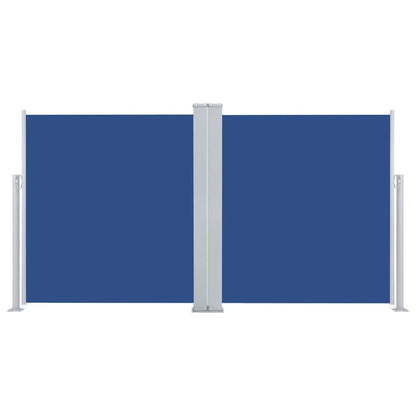 Retractable Side Awning Blue 160x600 cm