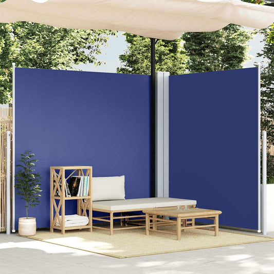 Retractable Side Awning Blue 200x600 cm