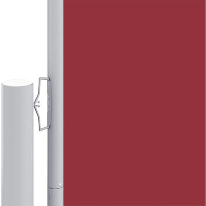 Retractable Side Awning Red 200x600 cm