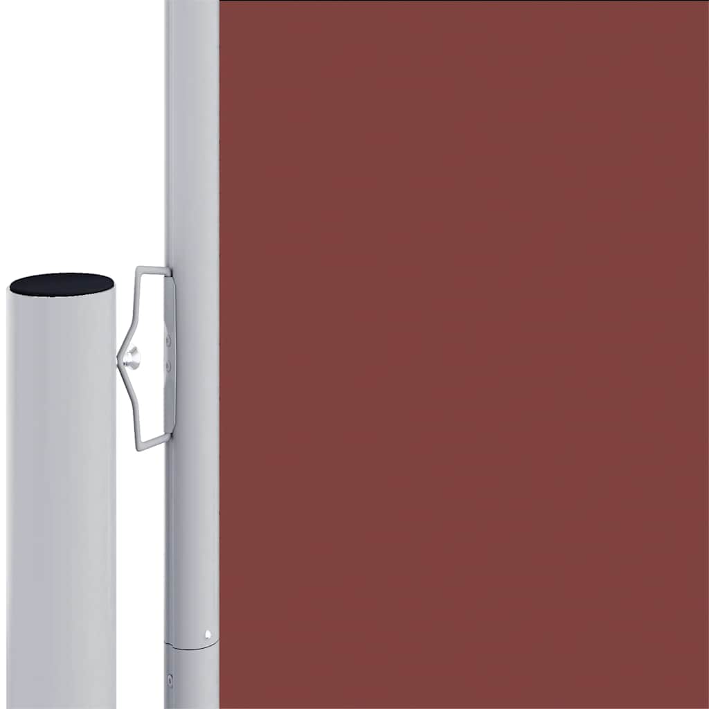 Retractable Side Awning Brown 220x600 cm