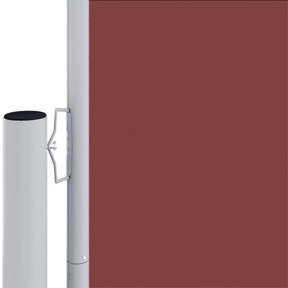 Retractable Side Awning Brown 140x1000 cm