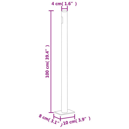 Retractable Side Awning Cream 160x1000 cm