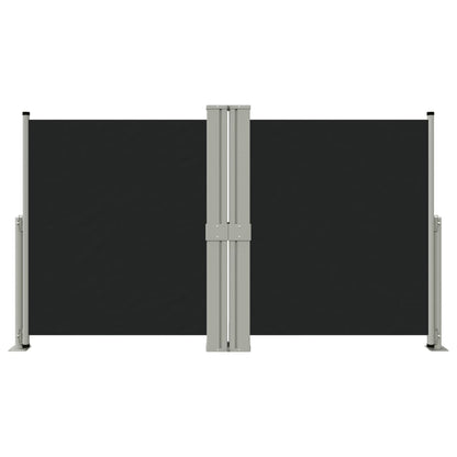 Retractable Side Awning Black 140x1200 cm