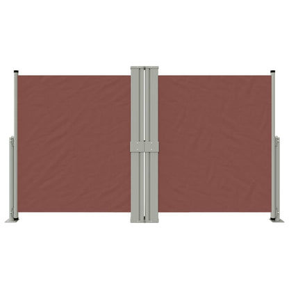 Retractable Side Awning Brown 140x1200 cm