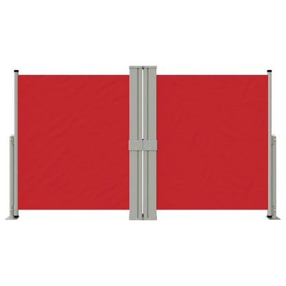 Retractable Side Awning Red 140x1200 cm