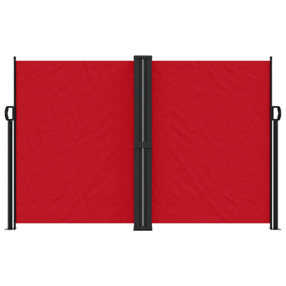 Retractable Side Awning Red 160x1200 cm