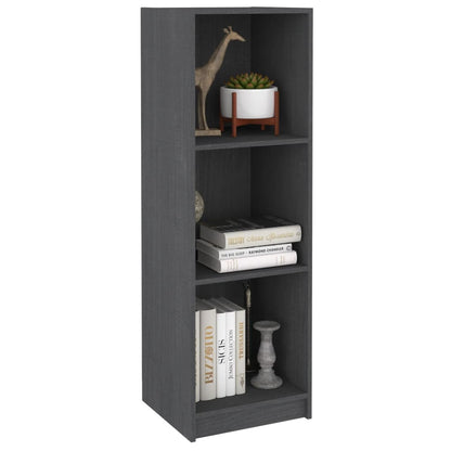 Book Cabinet/Room Divider Grey 36x33x110 cm Solid Pinewood