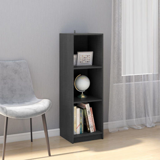 Book Cabinet/Room Divider Grey 36x33x110 cm Solid Pinewood