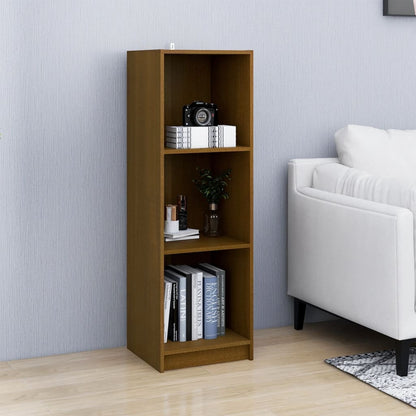 Book Cabinet/Room Divider Honey Brown Solid Pinewood