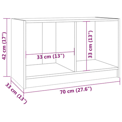 TV Cabinet 70x33x42 cm Solid Pinewood