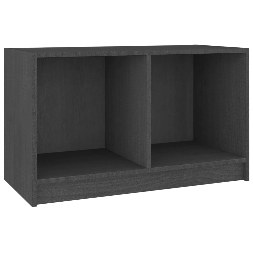 TV Cabinet Grey 70x33x42 cm Solid Pinewood