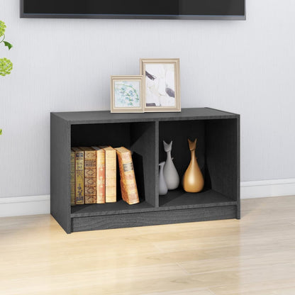 TV Cabinet Grey 70x33x42 cm Solid Pinewood