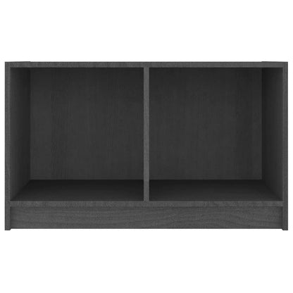 TV Cabinet Grey 70x33x42 cm Solid Pinewood