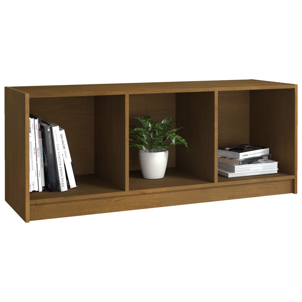 TV Cabinet Honey Brown 104x33x41 cm Solid Pinewood