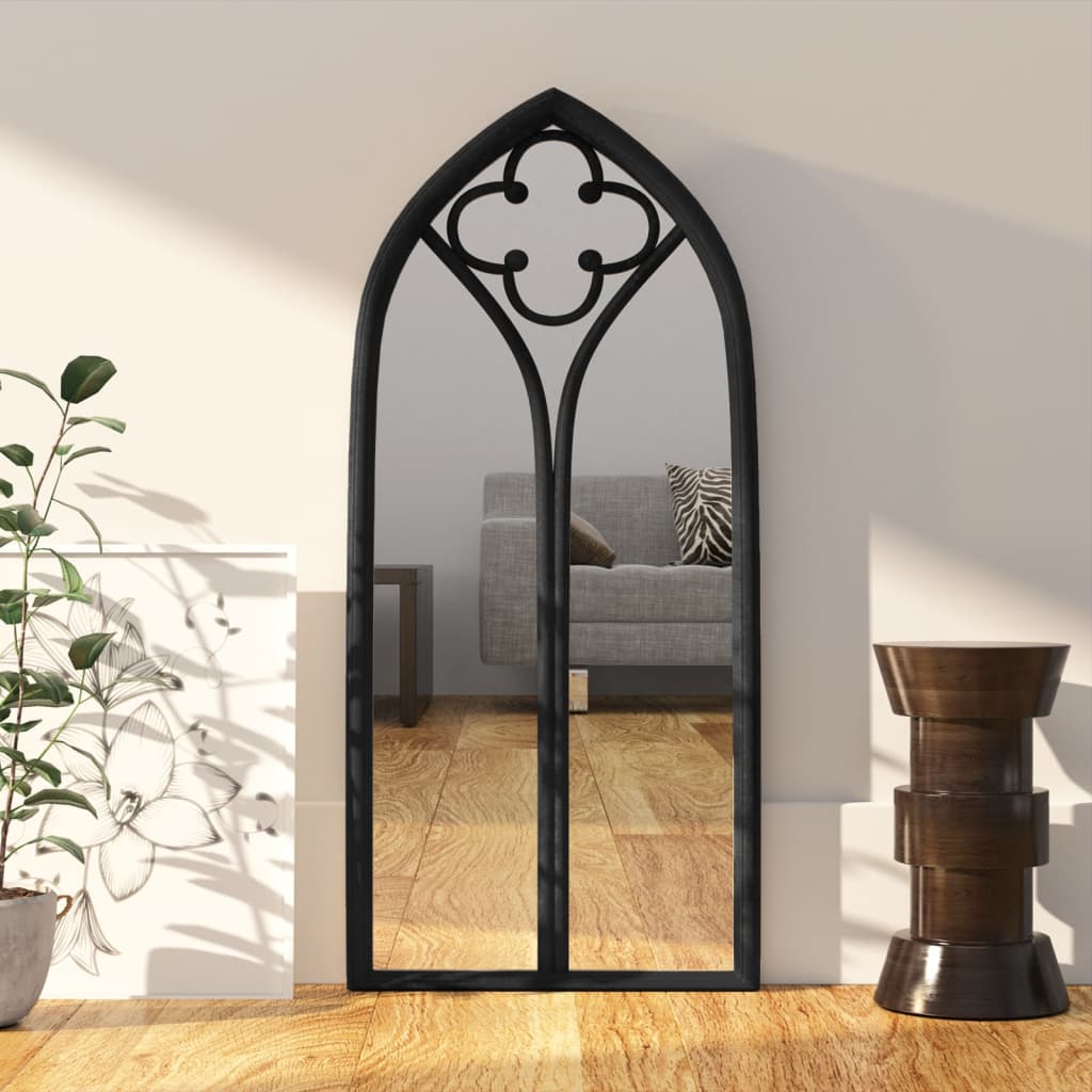 Mirror Black 70x30 cm Iron for Indoor Use