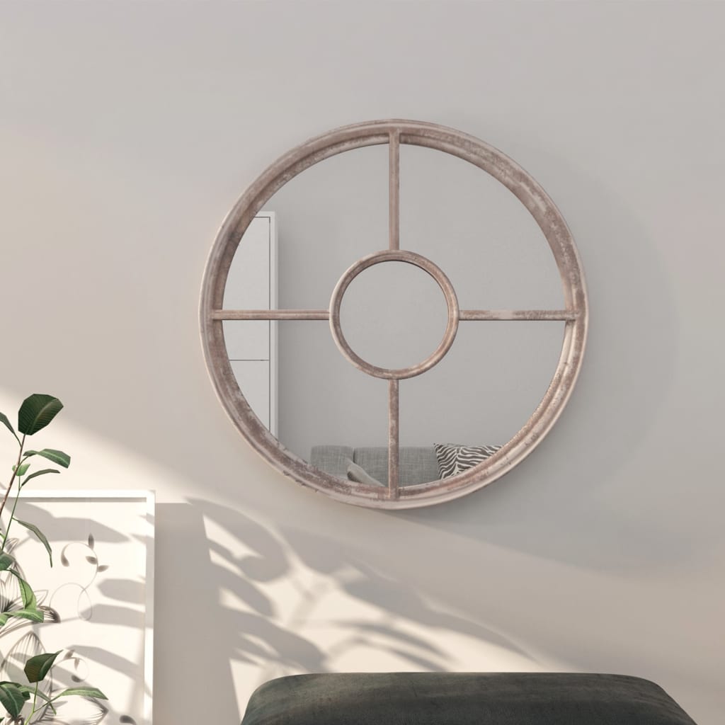 Mirror Sand 40x4 cm Iron Round for Indoor Use