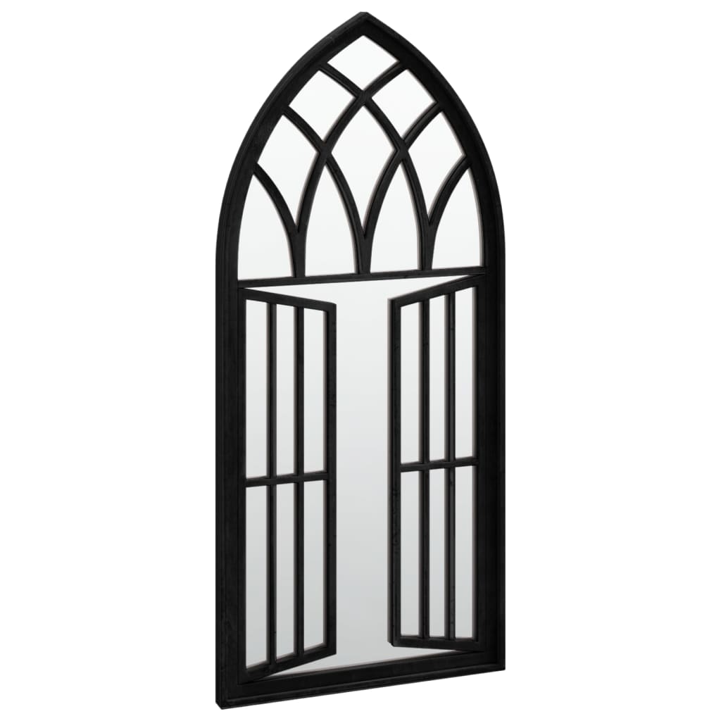 Mirror Black 100x45 cm Iron for Indoor Use