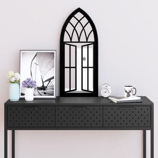 Mirror Black 70x30 cm Iron for Indoor Use