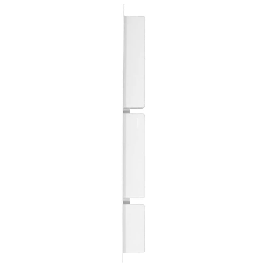 Shower Niche with 3 Compartments Matt White 41x99x9 cm