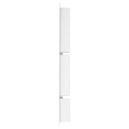 Shower Niche with 3 Compartments Matt White 41x99x9 cm