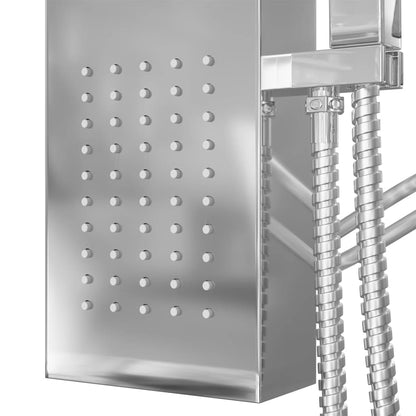 Shower Panel System Stainless Steel Square