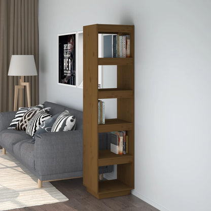 Book Cabinet/Room Divider Honey Brown 40x35x167 cm Solid Wood Pine