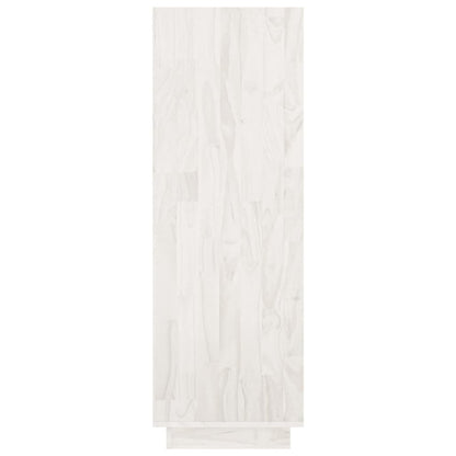 Book Cabinet/Room Divider White 80x35x103 cm Solid Pinewood