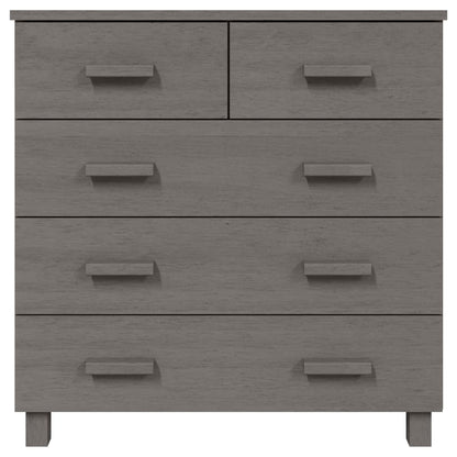 Sideboard HAMAR Light Grey 79x40x80 cm Solid Wood Pine