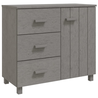 Sideboard HAMAR Light Grey 90x40x80 cm Solid Pinewood